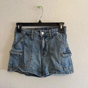 Denim Blue Kids’ Cargo Shorts